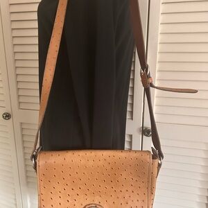 Vintage Dooney & Bourke Tan and Leather Bag